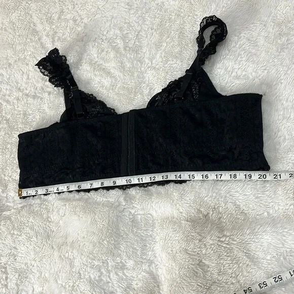 TORRID CURVES Striped Floral Lace Underwire Bra size 4 - Picture 12 of 12